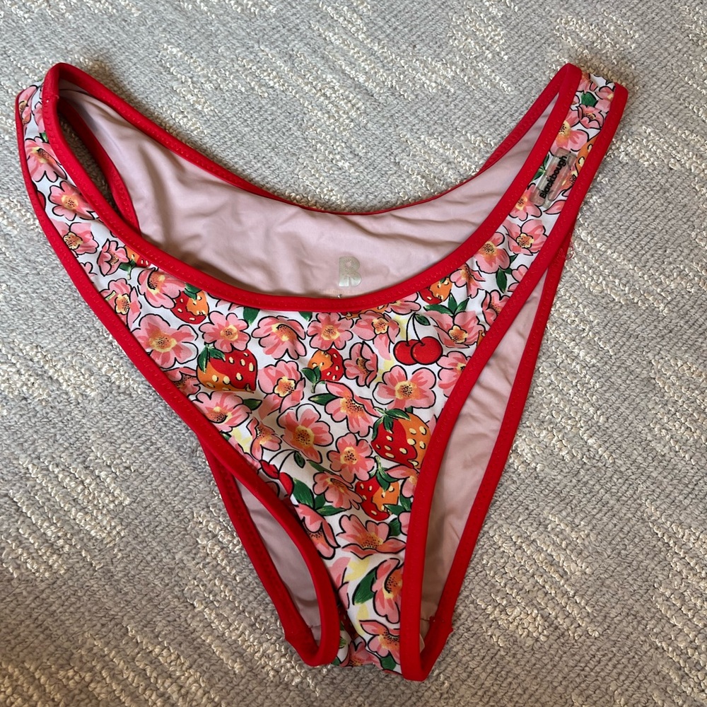 Black bough bikini bottom